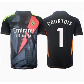 Real Madrid Thibaut Courtois #1 Målmand Replika Udebanetrøje 2024-25 Kortærmet